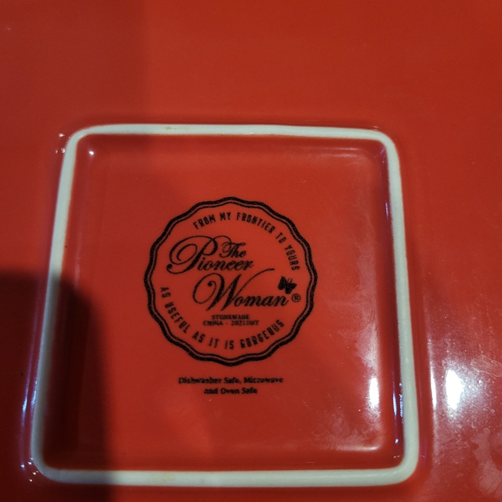 Pioneer Woman Mazie Bird Square Stoneware Baking Casserole Dish 8X8 - Picture 4 of 8
